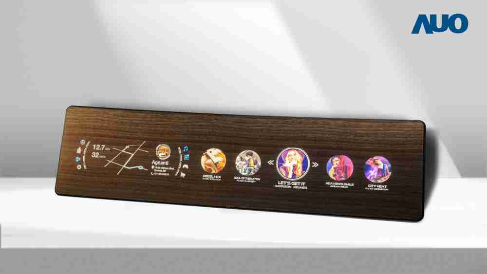 CG电子研发全球最高穿透度达80%的AmLED木纹显示器，，，，可于使用时呈现高亮度、、、、清晰可见的信息，，并在不使用时回归为单纯的饰板，，节能兼具美观