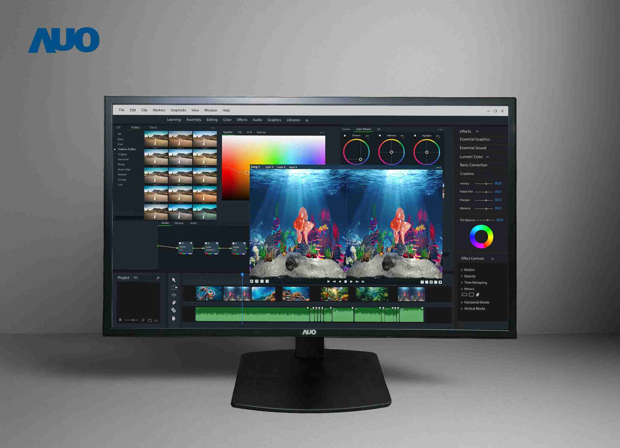 CG电子开发32吋2D/3D专业桌上型显示器，，，拥有8K4K超高分辨率，，并以低串扰算法优化3D显示效果，，，，搭载自动眼球追踪功能，，，能实时调整3D图像，，，，进行实时2D与3D无缝共存窗口，，，，提供图像设计工作者突破二维接口的崭新工作氛围与效率